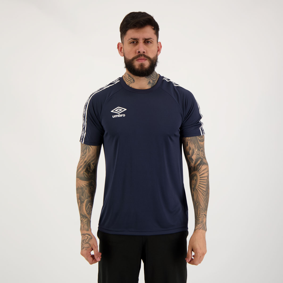 Camisa Umbro Traditional Tape Marinho