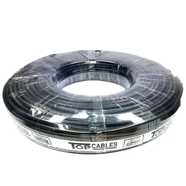 Cabo Elétrico 10mm Preto 100 Metros Top Cables (MP)