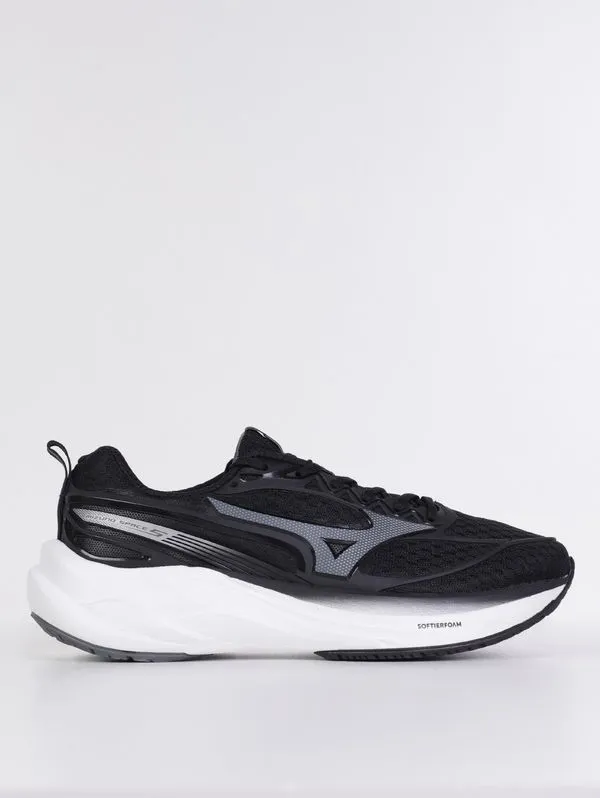 Tênis Space 5 Junior Mizuno Juvenil Para Menino - PRETO/BRANCO 31