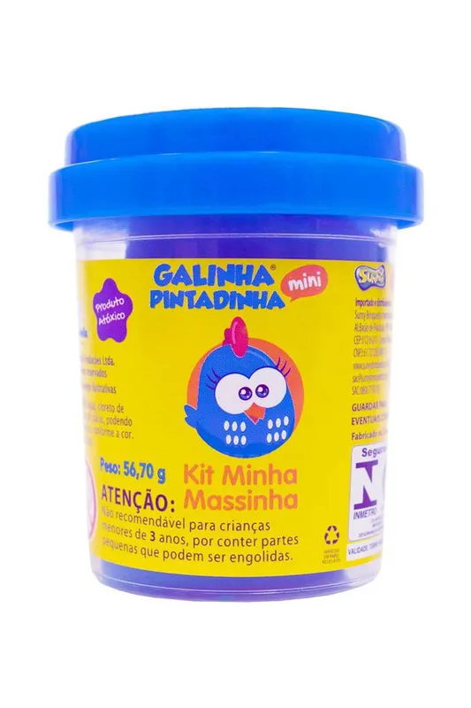 Kit Massa de Modelar Galinha Pintadinha Sunny com 4 Peças
