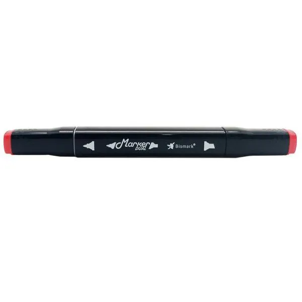 Caneta Marcador Ponta Dupla Marker Dual Geranium