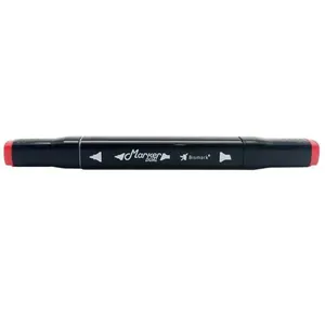 Caneta Marcador Ponta Dupla Marker Dual Geranium