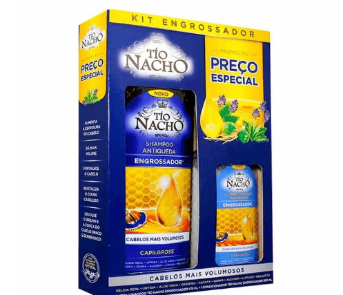 Kit Tio Nacho Engrossador com 1 shampoo de 415ml + 1 condicionador de 200ml