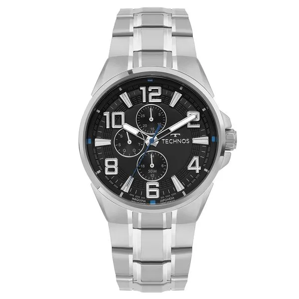 Relógio Technos Masculino Skymaster Prata - 6P27DUT/1P
