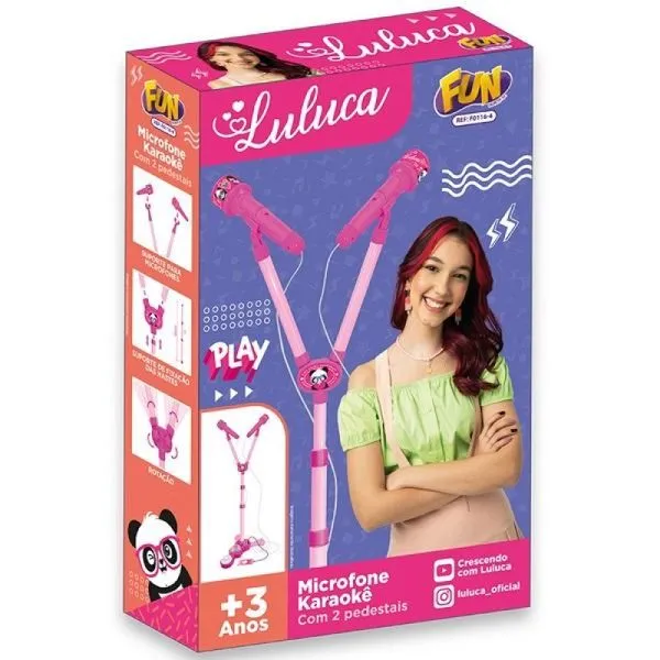 Microfone com Pedestal Luluca FUN