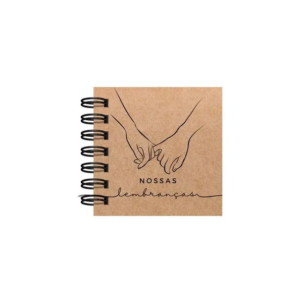 Scrapbook OEM Nossas Lembranças Capa Flexível Kraft 240g 20 Folhas Pretas 180g Tamanho A6 para Fotos e Anotações Preto Scrapbook OEM Nossas Lembranças Capa Flexível Kraft 240g 20 Folhas Pretas 180g Tamanho A6 Preto