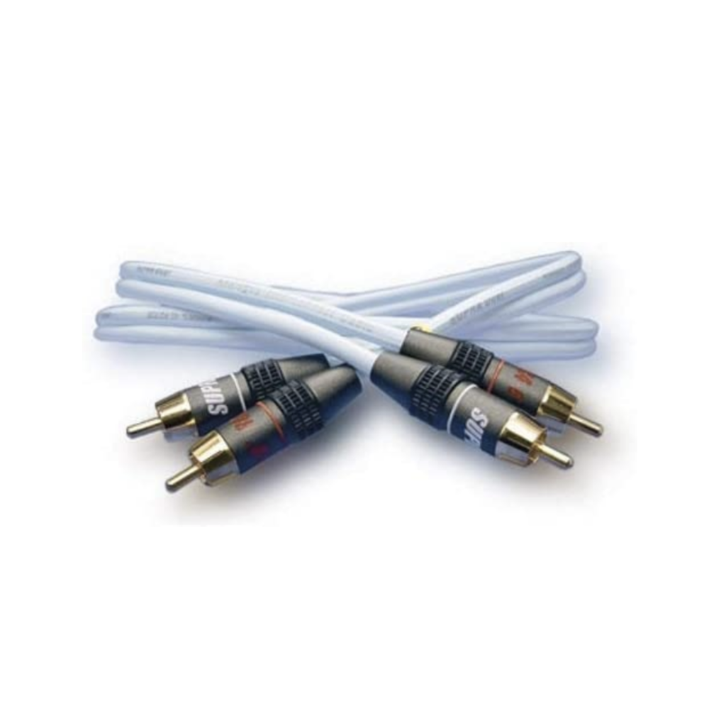Supra Cable Dual 2RCA-2RCA Cabo RCA Hi-fi - 0,5m