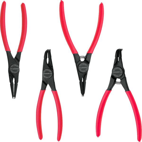 Alicate para Anéis Interno e Externo jogo 4Peças R28002104 3301829 - Gedore Red