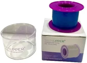 Curativo Fita Silicone Skinupper 2,5cm x 1,5m Transparente 1 Unidade Curativo Fita Silicone Skinupper 2,5cm x 1,5m Bege 1 Unidade