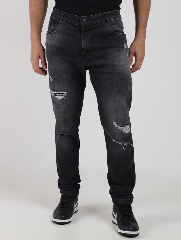 Calça Jeans Skinny Masculina PRETO 40