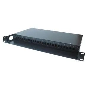 D.i.o Seccion para Painel 19 Até 24FO Distribuidor Interno Óptico com Gabinete em Aço Preto FTTH Ferragens Distribuidor Interno Óptico D.i.o Seccion para Painel 19 Até 24FO Gabinete em Aço Preto FTTH