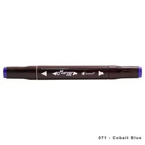 Caneta Marcador Ponta Dupla Marker Dual Cobalt Blue