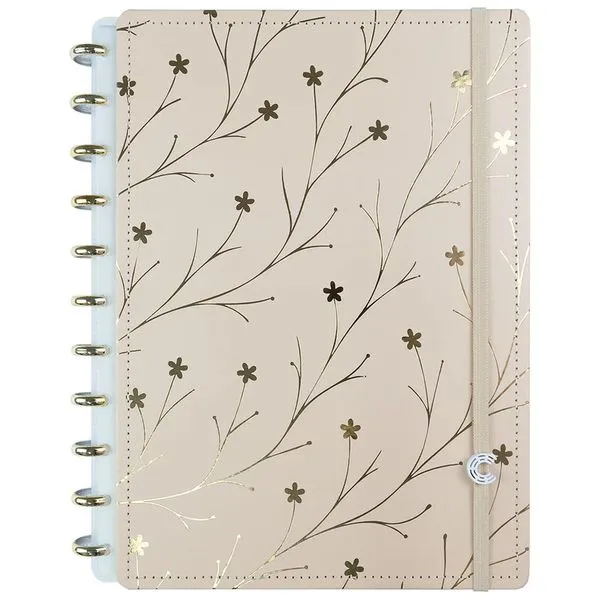 Caderno Inteligente Grande 80 Folhas Miss Floral Giulia Benite