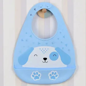 Babador de Silicone Bichuus Azul Azul