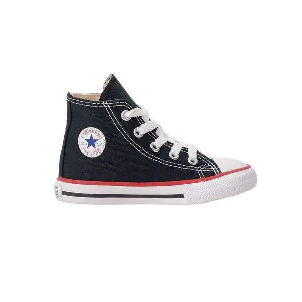 Tênis All Star Infantil Cano Alto Preto e Vermelho Converse (18-25) 25