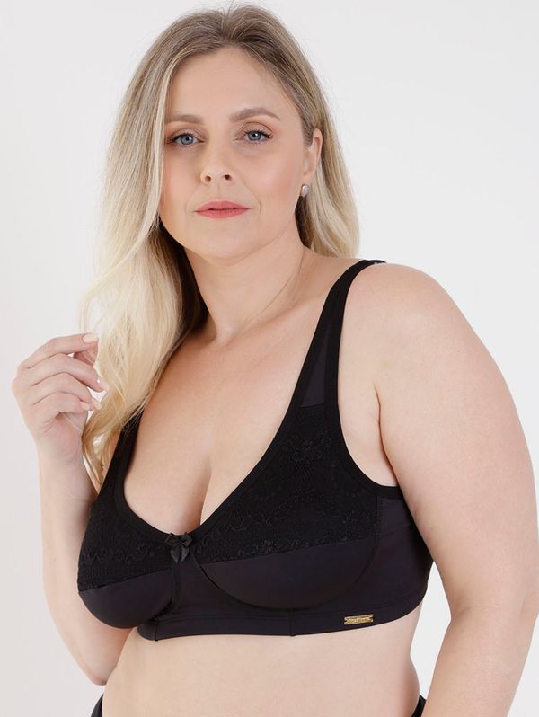 Sutiã Plus Size Feminino Preto 50