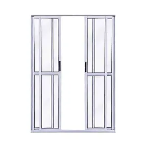 Porta de Correr Atlântica Magnum 4 Folhas de Alumínio Branca 210x150cm Porta de Correr Atlântica 4 Folhas de Alumínio Magnum 210x150cm Branca