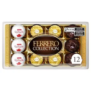 Bombom Ferrero Collection 3 sabores 12 unidades 134g