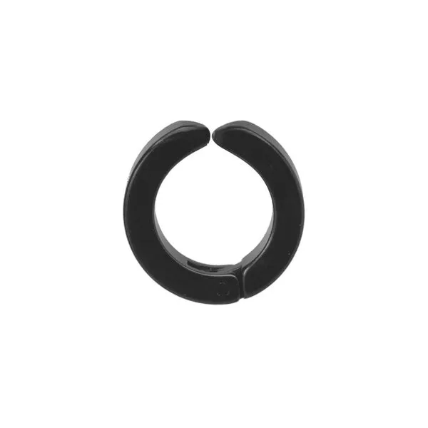 Brinco Press de Aço Preto Preta Único