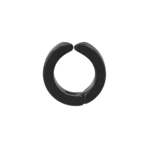 Brinco Press de Aço Preto Preta Único