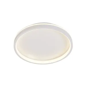 Plafon Glyn 90024 40cm LED Dimerizável Troca de Temperatura de Cor Branco Bivolt Nordecor Iluminação Plafon Glyn 90024 40cm LED Dimerizável Branco Bivolt Nordecor Iluminação