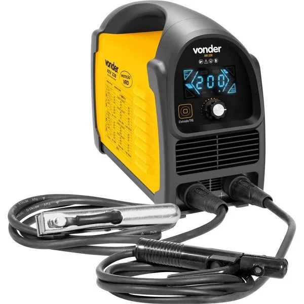Inversor solda com eletrodo e TIG com display LED bivolt RIV 228 - VONDER