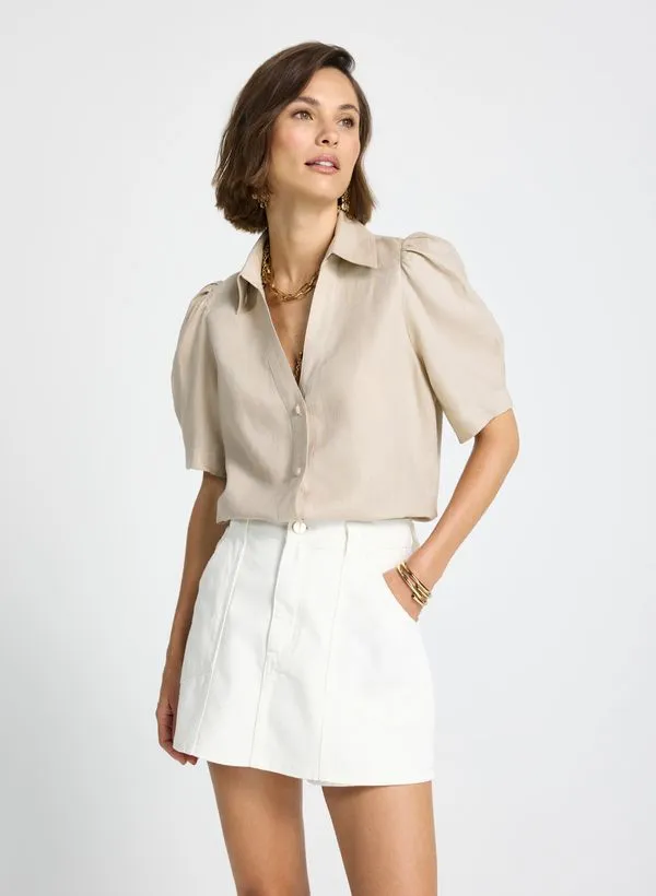 Camisa Le Lis New Beck II Manga Curta Feminina 44