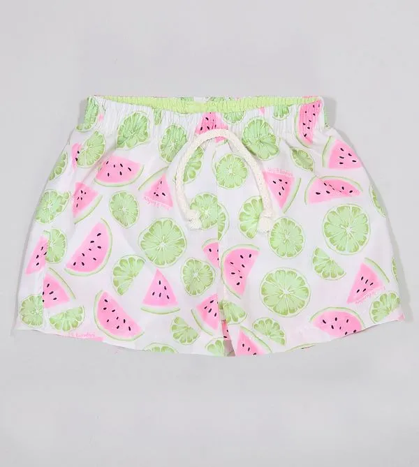 Shorts Verão Melancia Tactel Verde - 3