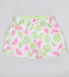 Shorts Verão Melancia Tactel Verde - 1