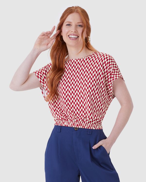 Blusa Cropped Feminina Barra Elástico Em Viscose Stretch Off White - XGG