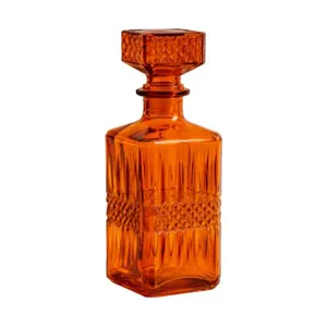 Licoreira De Vidro Concepts 890ml Quadrada Marrom (MP)