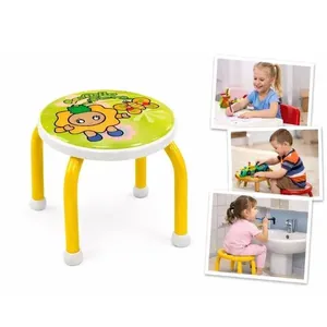 Banqueta Infantil Cadeira Degrau Multiuso Estudos Lanche Quarto Penteadeira Meninas Amarelo Utibom Banqueta Infantil Multiuso Degrau Estudos Quarto Penteadeira Amarelo Utibom