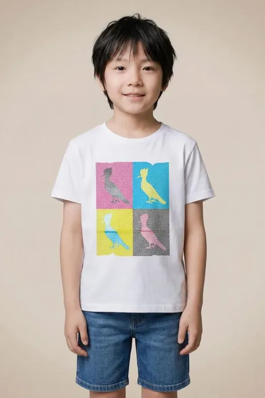 Camiseta Est Mini Pica Pau Halftone Branco - 08