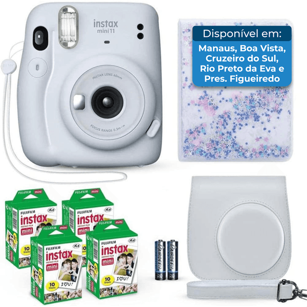 Câmera Instax Fujifilm Mini 11 Branco A-MBI