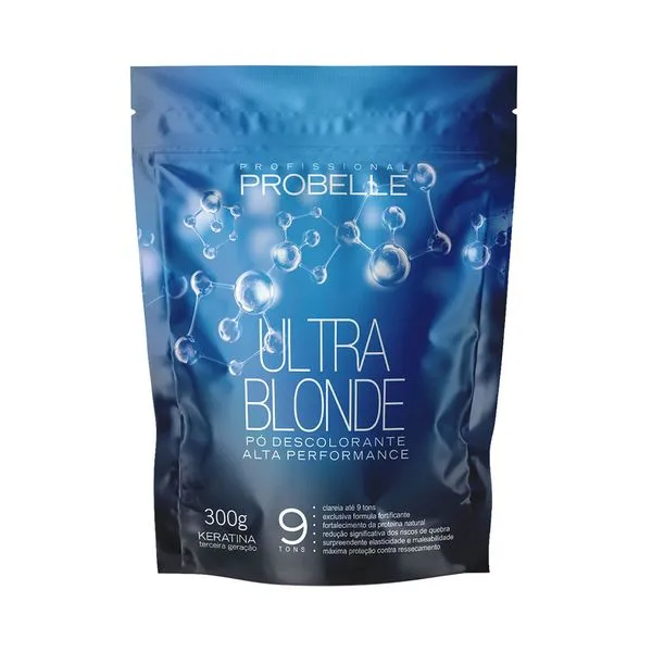 Pó Descolorante Probelle Dust Free Ultra Blond Stand Pouch 300g Pó Descolorante Probelle Ametista Stand Pouch 300g