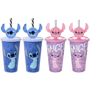 4 Copos Angel e Stitch Orelhas Festa Infantil Lembrancinha