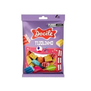 Bala Docile Sabor Tijolinho Azedinho 70g BALA DOCILE 70G TIJOLINHO AZEDINHO