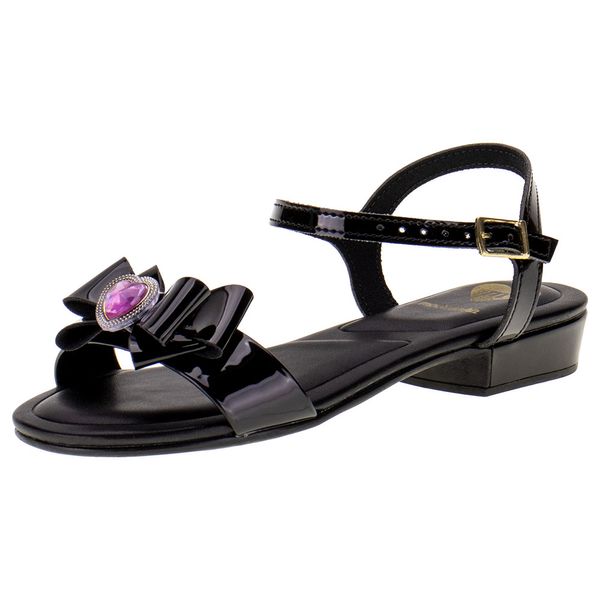 Sandália Infantil Feminina Molekinha - 2318341 VERNIZ/PRETO 31