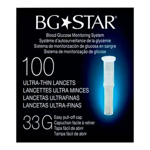 Lancetas Bgstar Sanofi-Aventis 100 Unidades