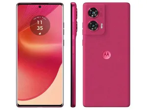 Smartphone Motorola Edge 50 Fusion 256GB Pink Vegan Suede 5G 16GB RAM 6,7" Câmera Sony Dupla Selfie 32MP Dual Chip