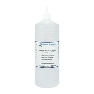 Álcool Isopropilíco 99,8% 1000ml Isopropilico Transparente Implastec - Cx - 18