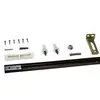Kit Para Porta Camarão Trilho 1m Perfil Rold Kit Para Porta Camarão Trilho 1m Marrom