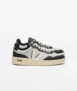 V-90 Leather Veja X Sao Paulo Light Grey White