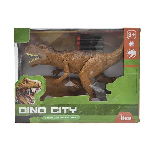 Lançador de Dardos de Dinossauro Plástico - bee