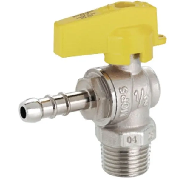 Válvula de Esfera Angular para Gás LL1519A12 Passagem Reduzida Compatível com GLP 1-2 m X 3-8 BM Nazca Válvula de Esfera Angular para Gás LL1519A12 Compatível com GLP 1-2 m X 3-8 BM Nazca
