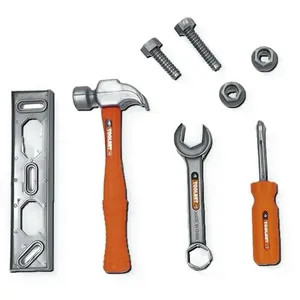 Kit de Ferramentas de Brinquedo Brincando de Profissões 8 Peças Plástico Pica Pau Brinquedos Kit Ferramentas Brinquedo Brincando de Profissões 8 Peças Pica Pau