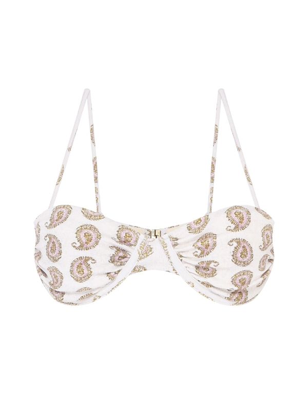 Top Meia Taça Estampado Arena BRANCO PP