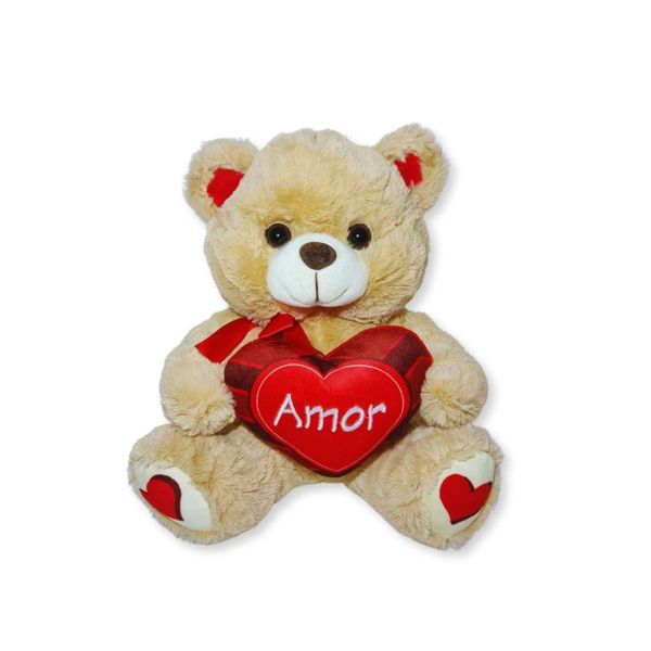 Urso De Pelúcia Com Coração Amor Presente Romântico Para Namorada