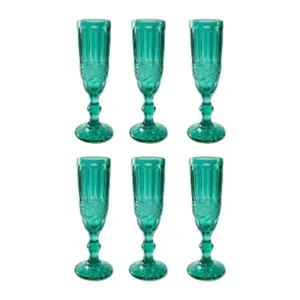 Jogo De Taças Lyor 6 Peças Para Champanhe 140ml Tiffany (MP)