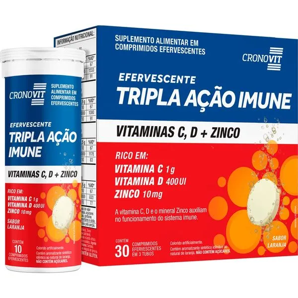 Cronovit Imune Tripla Ação CRONOVIT 30 Comprimidos Efervescentes